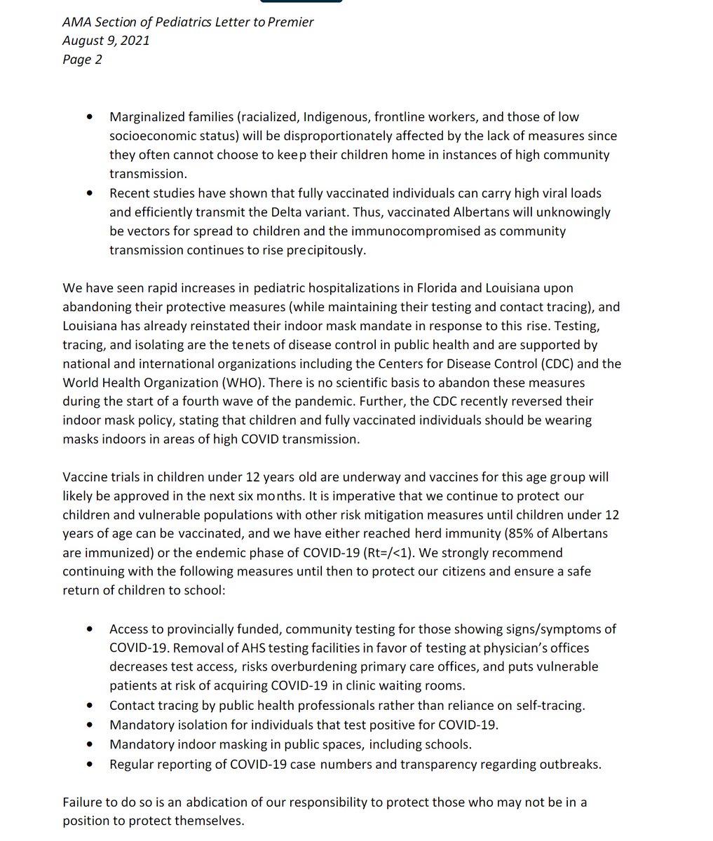 cspotweet's tweet photo. The Alberta Medical Association sent a letter to Premier Kenney citing concerns about the impact eliminating COVID-19 restrictions will have on kids. 

#yeg #yyc #ableg #Covid19ab 

https://t.co/h0iAOn6XZH https://t.co/kI05JouIj1
