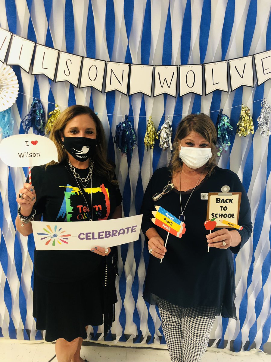 Natalie Johnson-Papa (@nataliejohnpapa) on Twitter photo Wilson Wise Wolves’ photo booth for the first day. Celebrating fun memories of the best school year ever! Principal Margaret Simpson and ILD Natalie Johnson-Papageorge <a href="/OKCPS/">OKC Public Schools</a> Wilson Wise Wolves’ photo booth for the first day. Celebrating fun memories of the best school year ever! Principal Margaret Simpson and ILD Natalie Johnson-Papageorge <a href="/OKCPS/">OKC Public Schools</a>