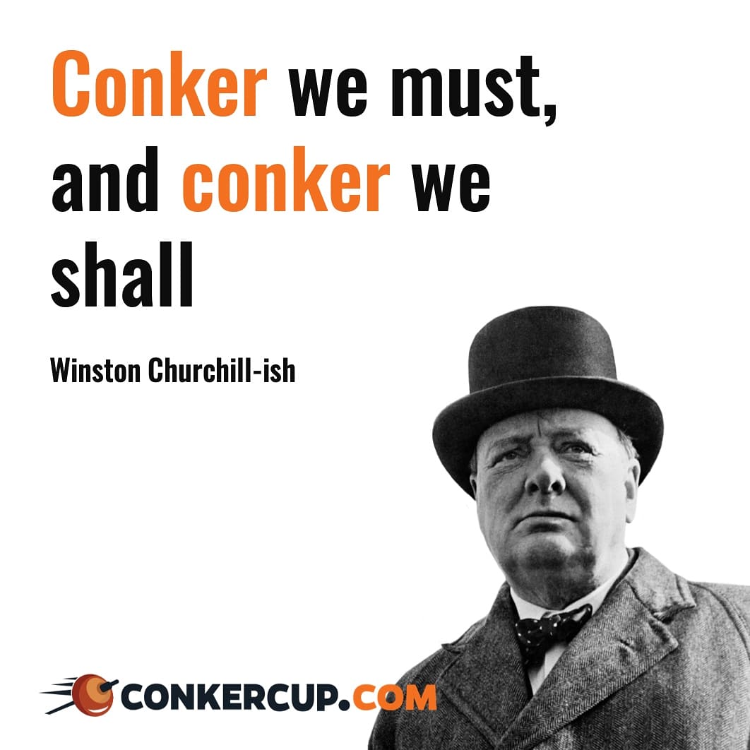 On a rainy Monday evening, what better thing to do, than remind ourselves with conker quotes from iconic people... #MondayVibes #conkers #BeKind #conkercup #winston #churchill #quotes #positivity #quoteoftheday