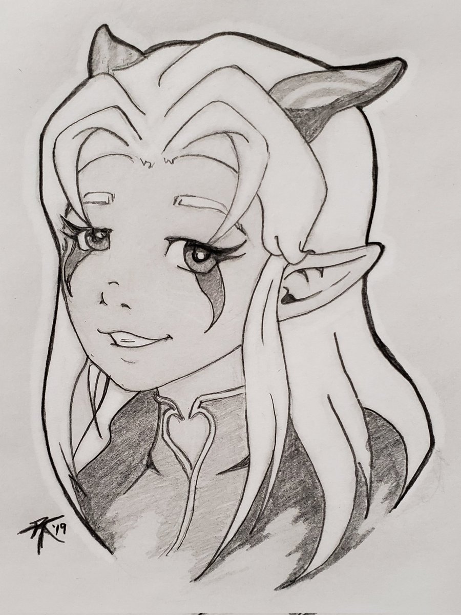 Dragon Prince art I created with blended pencil and Copic markers.