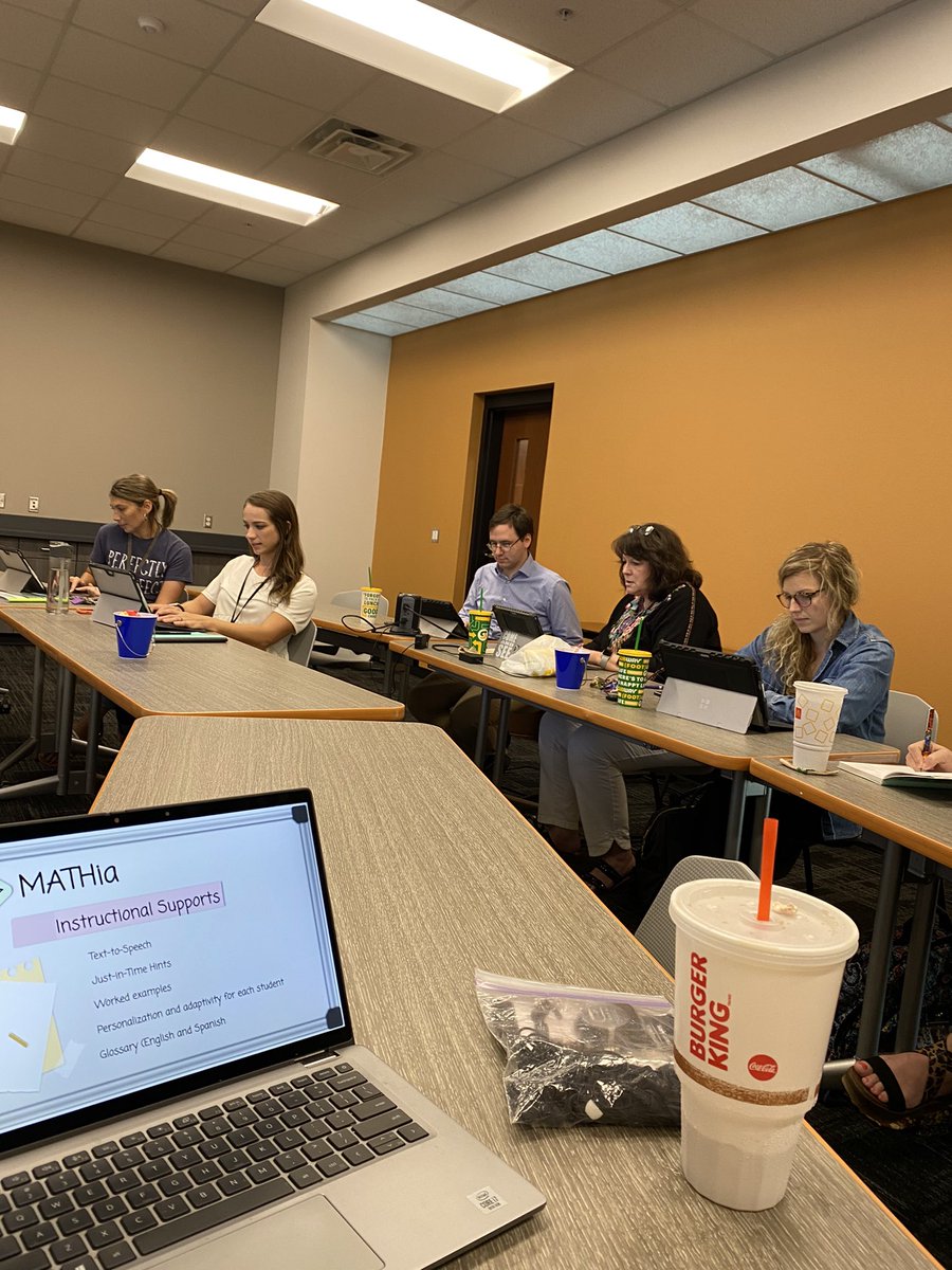 drsfmorton's tweet photo. Gilmer ISD teachers and admin working on MATHia! @Region7ESC @Mathr07 @GilmerISDProud https://t.co/zzr7XOLsoG