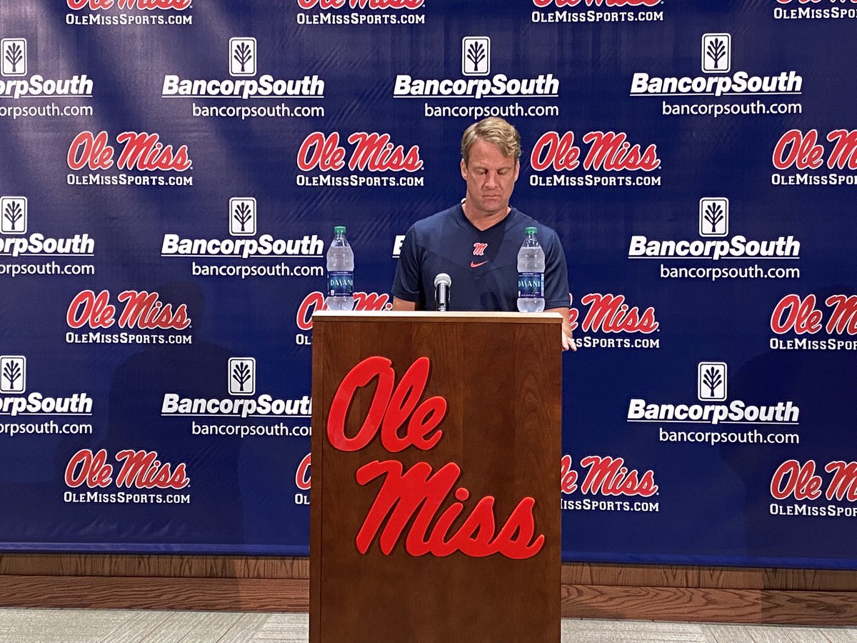 “I think it’s irresponsible to not to (get the vaccine.) I realize I’ll be criticized for that but I just do.”

-Ole Miss head coach Lane Kiffin