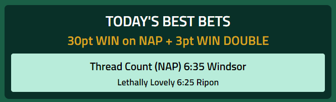 SpeedRatingscom's tweet image. Another sensational day for @SpeedRatingscom 'Best Bets' subscribers when our 30pt WIN NAP #ThreadCount stayed on strongly to swallow up her rivals winning going away at mouthwatering odds of 12/1 SP / 16 on @BetfairExchange