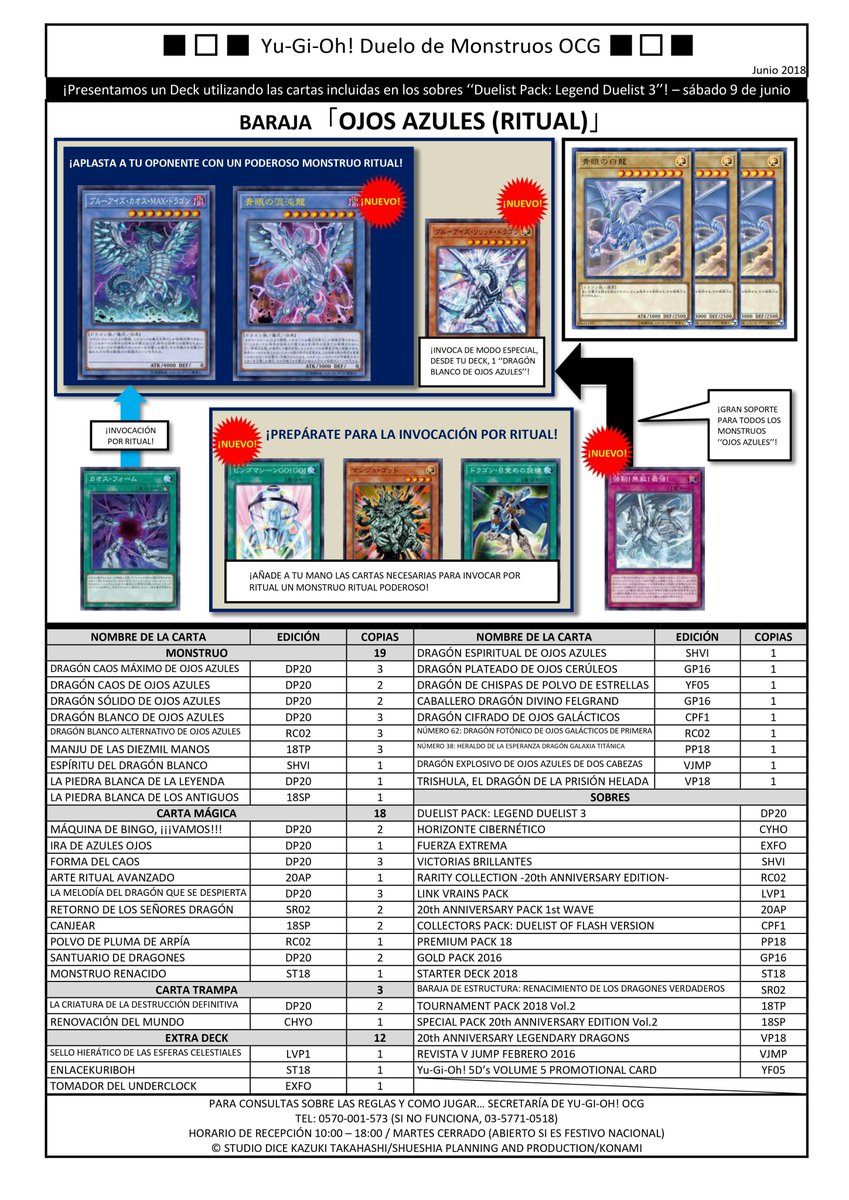 smvzquez_'s tweet photo. Baraja Ojos Azules (Ritual) #yugioh #StructureDeck #Deck #BlueEyesWhiteDragon #BlueEyes #YugiohDeck #Spanish #OCG #KONAMI #yugiohmasterduel #yugiohdigitalnext https://t.co/4T69tGA6CJ