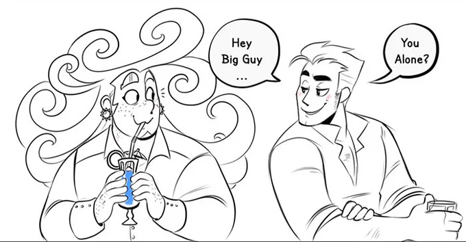 A really old comic about Sun failing to flirt with a human 1/3 