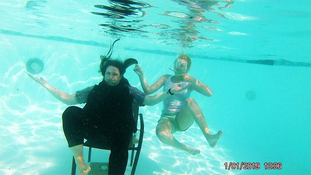 VGishi's tweet photo. #GISH #Item84 have someone cut your hair while you are fully submerged in a pool. Make sure to sit in a chair and wear a salon-style cape. https://t.co/87J47jvI4U