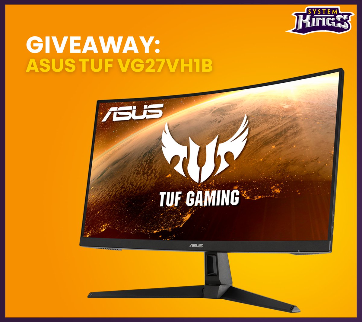 KingsSystem's tweet photo. 🚨GIVEAWAY ALERT🚨
WIN een ASUS TUF gaming scherm t.w.v. 279,- 😍
Wat moet je doen? Klik op de onderstaande link 👇 en scoor je punten! 
https://t.co/DP5Janznph https://t.co/LjdAm4LbYT