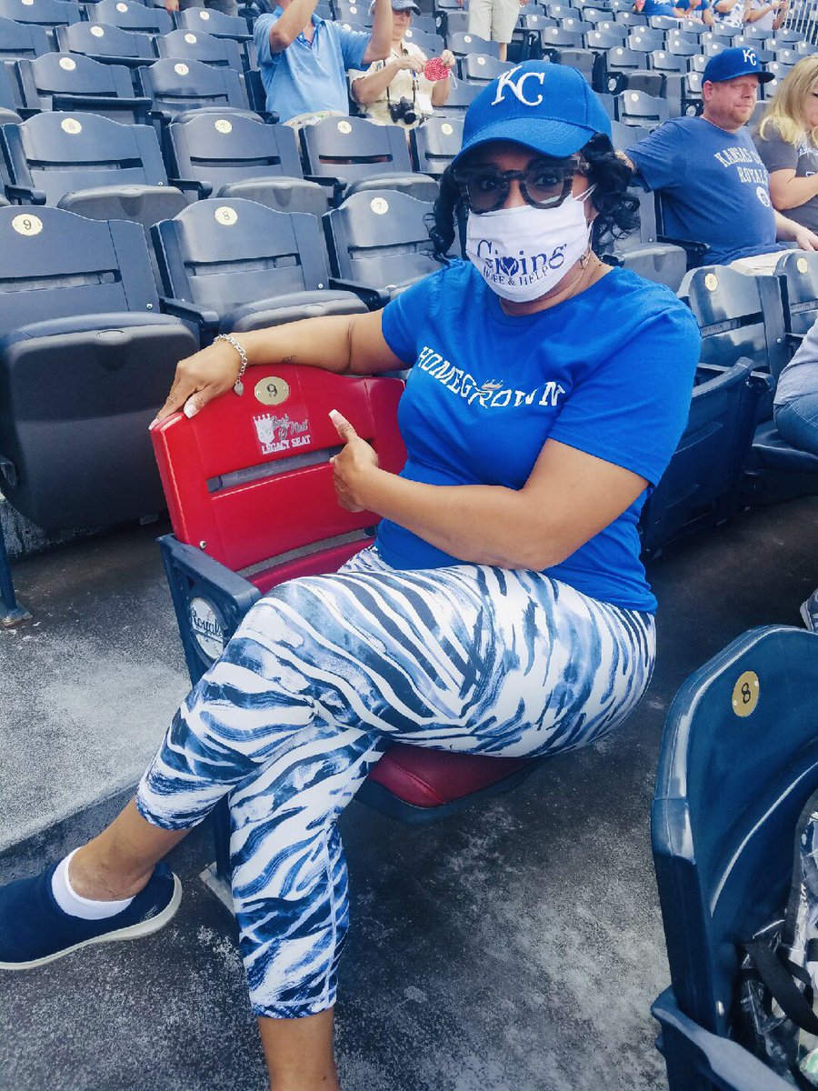 givehopehelp's tweet photo. SO EXCITED! 
Our Founder is Humbly HONORED:  
2021 Buck O’Neil Legacy Seat Honoree! 
NY Yankees vs. KC Royals! 💙
WE GOT PREMIUM SEATS! 
THANK YOU Kansas City Royals! 
#Honored #Thankful #Grateful #Blessed 
#GiveHopeHelp https://t.co/ThRgijnlA4