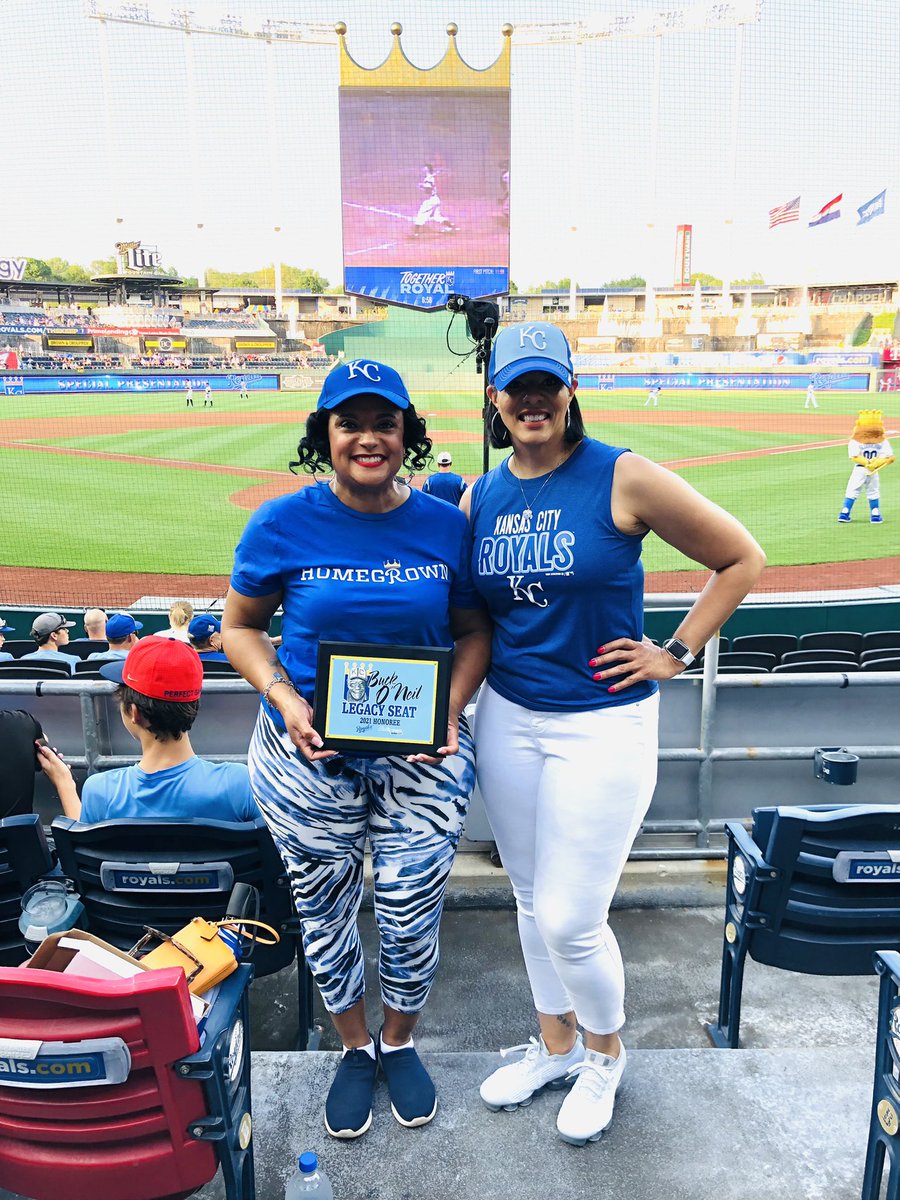 givehopehelp's tweet photo. SO EXCITED! 
Our Founder is Humbly HONORED:  
2021 Buck O’Neil Legacy Seat Honoree! 
NY Yankees vs. KC Royals! 💙
WE GOT PREMIUM SEATS! 
THANK YOU Kansas City Royals! 
#Honored #Thankful #Grateful #Blessed 
#GiveHopeHelp https://t.co/ThRgijnlA4