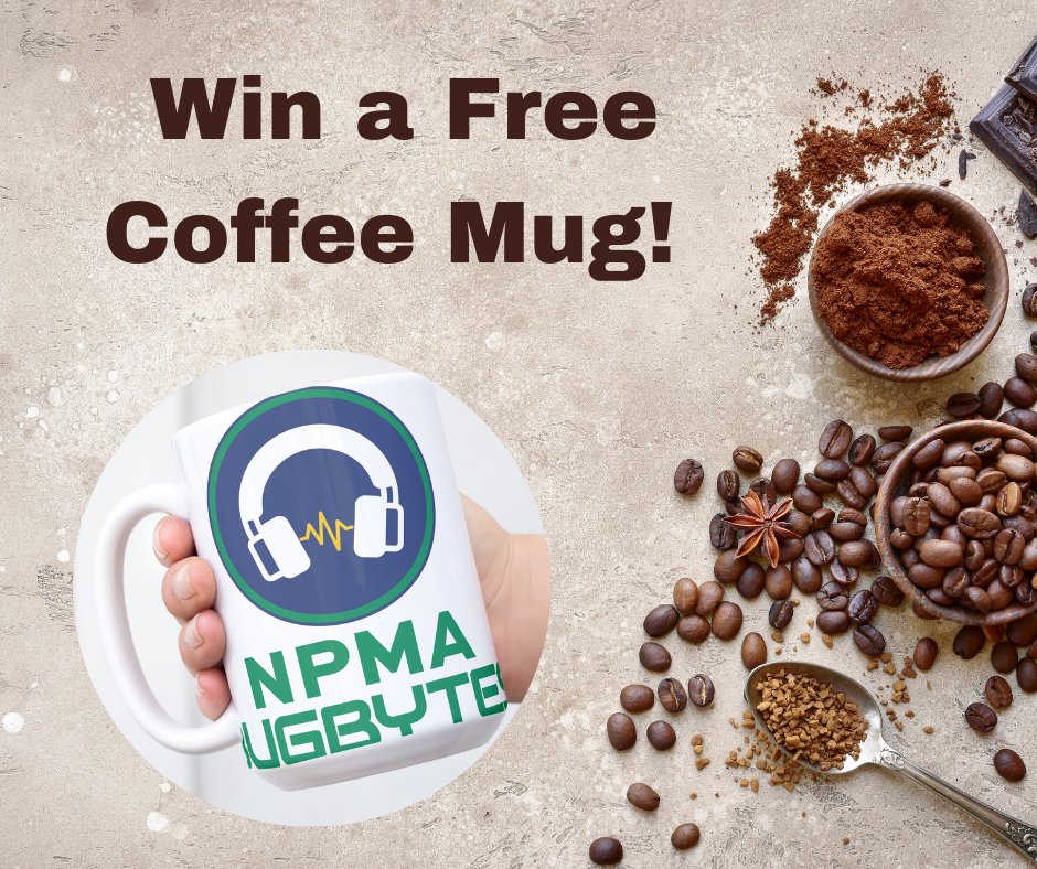 Tweet or post your favorite quote from one of this year’s episodes and one lucky listener will be selected at random to receive an exclusive NPMA BugBytes coffee mug! All you have to do is share your favorite quote and include the hashtag #npmabugbytes. Thanks for listening!