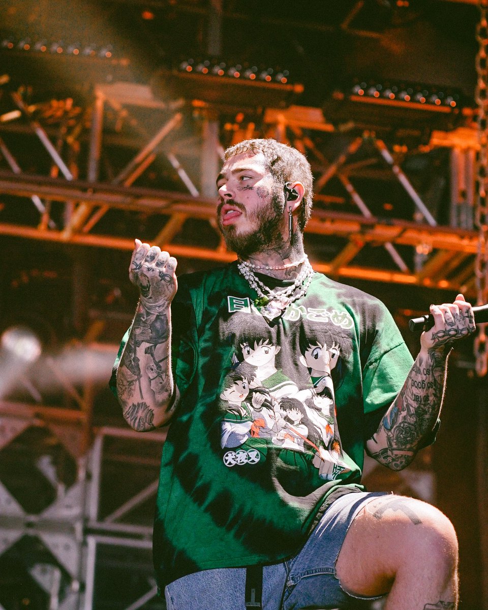 Post Malone in our Kagome Character Tie Dye shirt 🌙