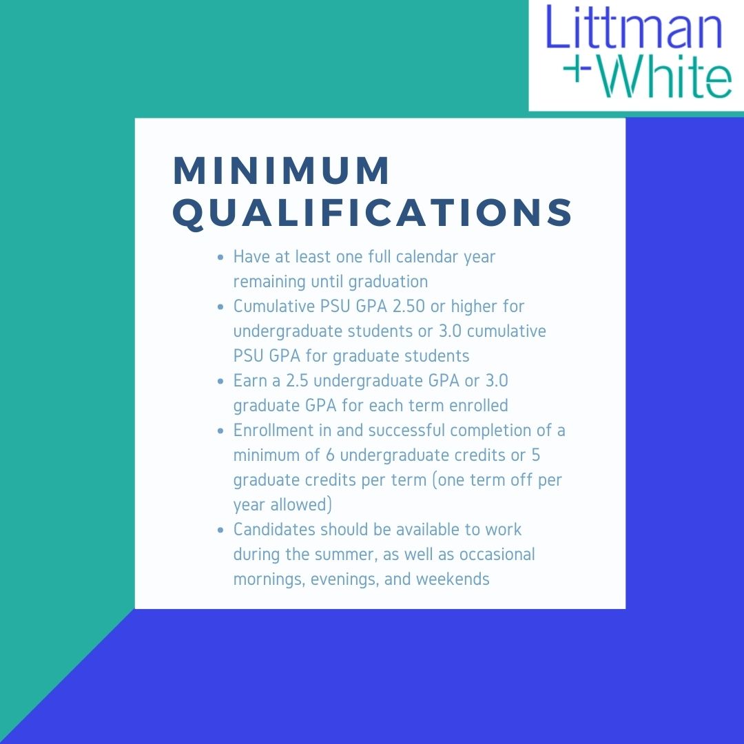 We are hiring! 🔍
Application deadline🗓: Open until filled; priority review begins August 28th
Compensation💰: 16.85/hr
Start date✅: Upon hire🤝
More details in the application.📋
If you have any questions, please either DM us or contact us at📬: littmanandwhite@pdx.edu