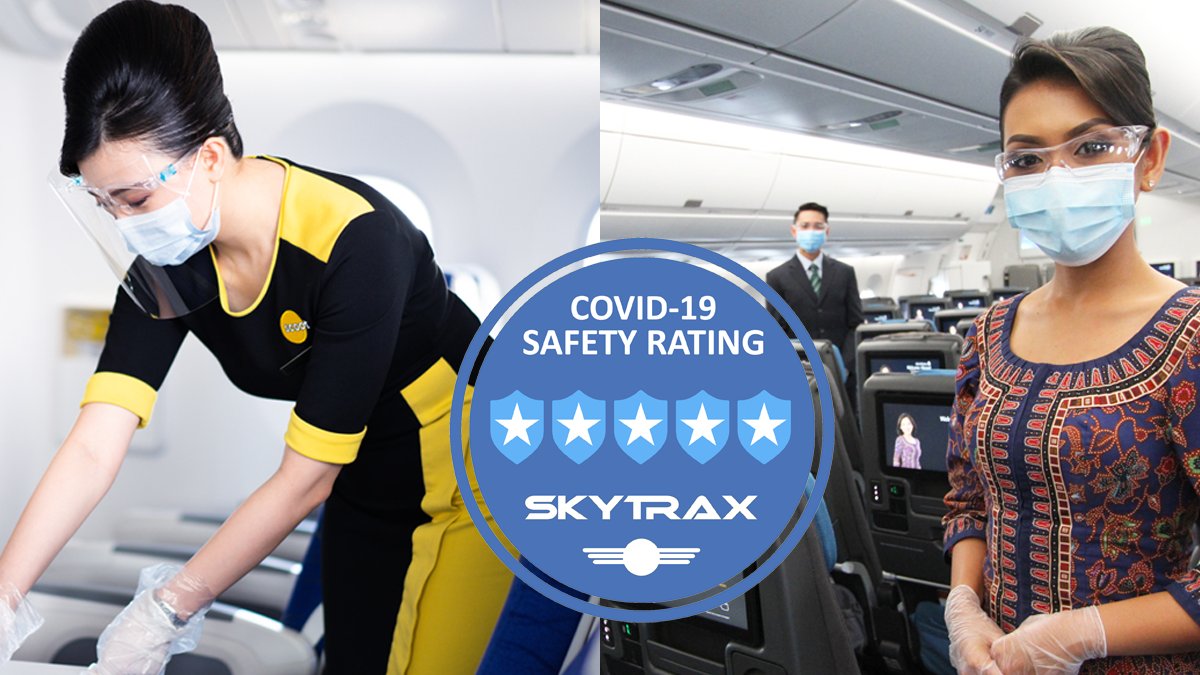 Today, <a href="/SingaporeAir/">Singapore Airlines</a> and <a href="/flyscoot/">FlyScoot</a> have both been awarded the 5-Star COVID-19 Safety Rating - read more here 👉 bit.ly/3s3Y0cB

#reducerisk #safetravels