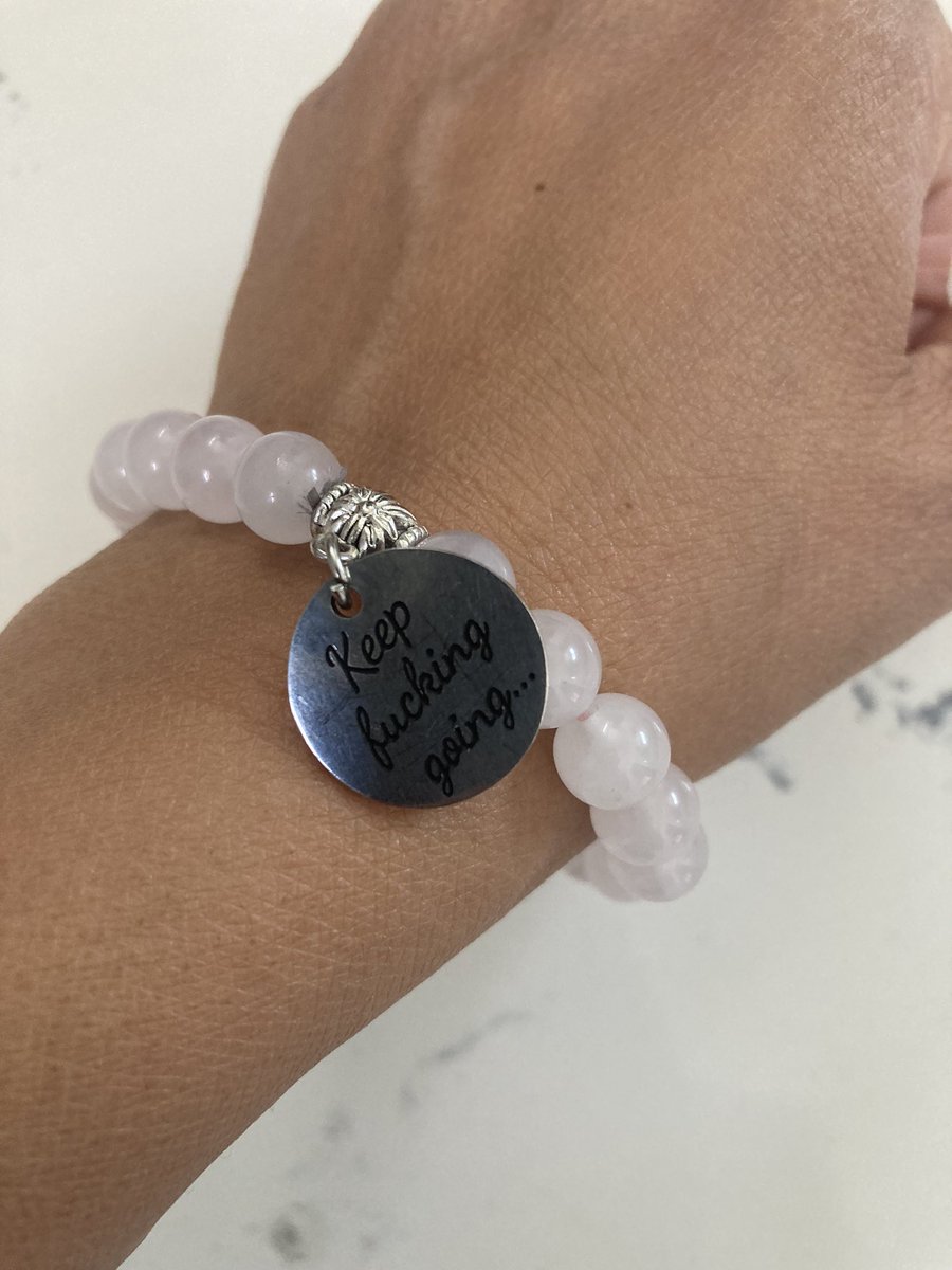 Lovesidentity's tweet image. When You &amp;amp; Your Twin Flame quietly started wearing matching bracelets weeks ago and then you find out his psycho karmic partner IS trying to wear the same one. #GTFOH #KEEPFUCKINGGOING