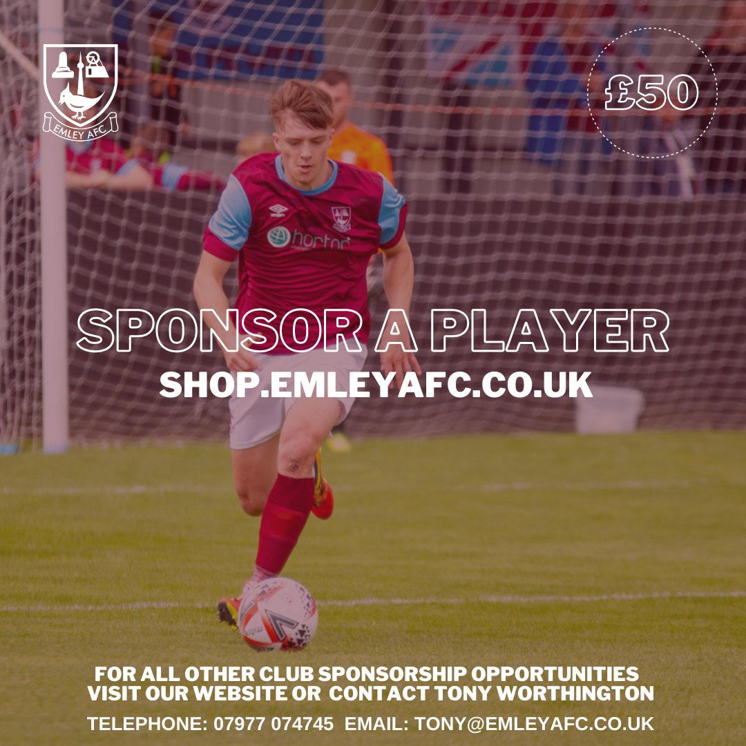 Emley AFC (@emley_afc) on Twitter photo <a href="/CranswickLuke/">Luke Cranswick</a> is still available for sponsorship this season.
Developing every season and always reliable - show him your support!
More details: emleyafc.co.uk/news/sponsor-aโฆ
Or buy now: shop.emleyafc.co.uk/product/playerโฆ
please RT <a href="/CranswickLuke/">Luke Cranswick</a> is still available for sponsorship this season.
Developing every season and always reliable - show him your support!
More details: emleyafc.co.uk/news/sponsor-aโฆ
Or buy now: shop.emleyafc.co.uk/product/playerโฆ
please RT