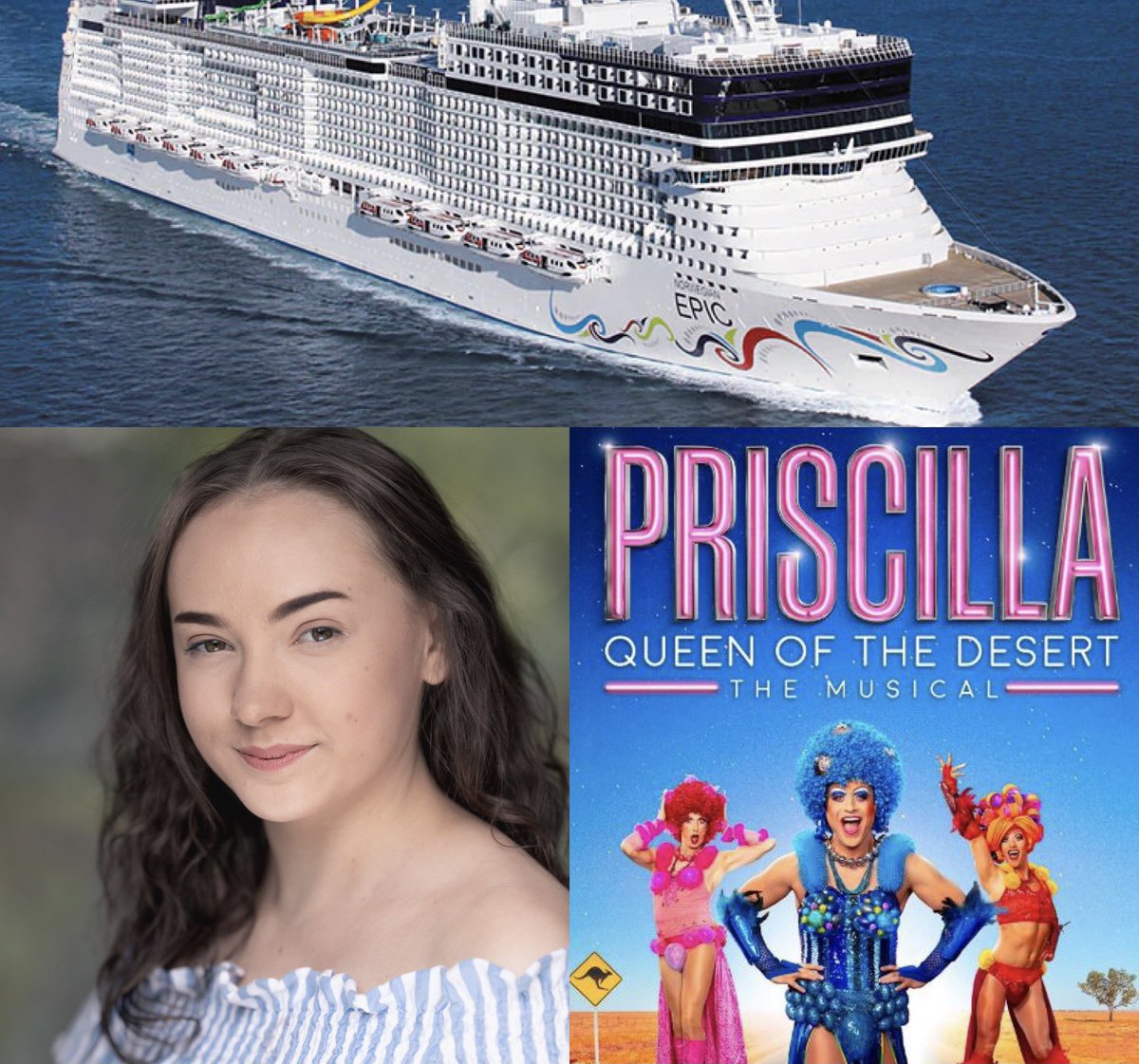 I’m so happy to announce that tomorrow I will be flying off to Italy to join the cast of Priscilla, Queen of the Desert on Norwegian Cruise Line, performing and  travelling round the world 🌍❤️ 
It still can’t believe that this is happening, but dreams really do come true 🌟
