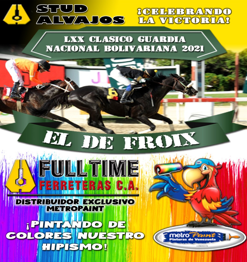 ¡Full Time Ferreteras dice presente en el hipismo venezolano con el Stud Alvajos y nuestra marca exclusiva de pinturas Metropaint!

#Hipismo #EldeFroix #Pintura #Metropaint #SomosMayoristas #TuFabricaDePinturas #Victoria #Caballos #Calidad #Variedad #Stud #DistribuidorExclusivo