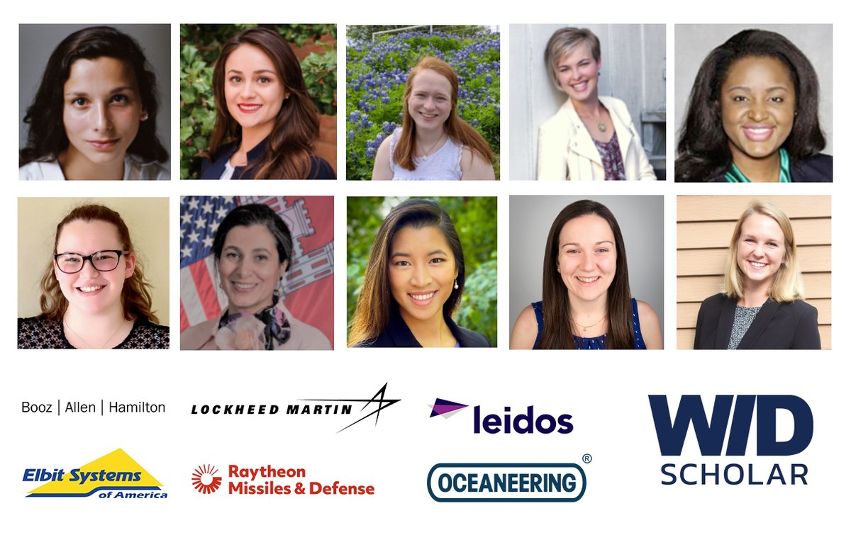 Congrats again to the 2021 WID Scholar recipients. Read their bios here: bit.ly/WIDScholars2021 Many thanks to our sponsors: @BoozAllen @LeidosInc @LockheedMartin @RaytheonDefense @ElbitSystemsUS @Oceaneering #IAMWID