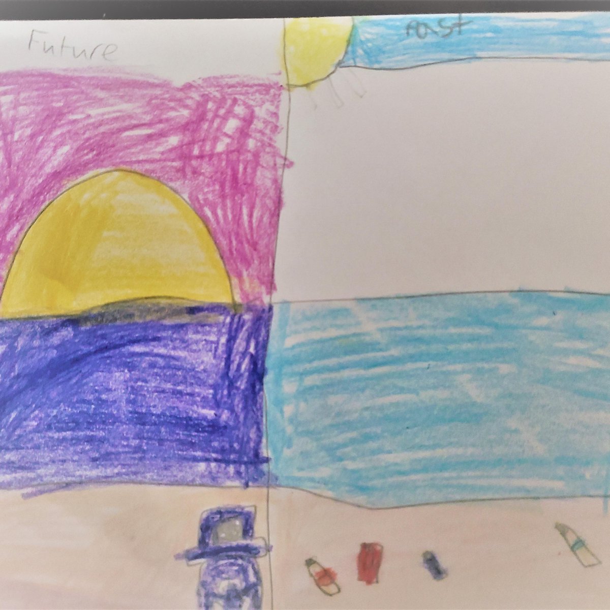 nationalgridus's tweet image. We’re celebrating another winner of our Picturing a Cleaner Future art competition! Congrats to Harrison of Latham, NY for his piece, “Past vs. Future - Clean Oceans”. Thank you for picturing a #GreenerGrid!