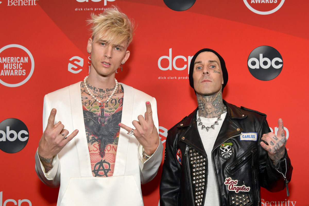 Machine Gun Kelly and Travis Barker announce new album with matching tattoos