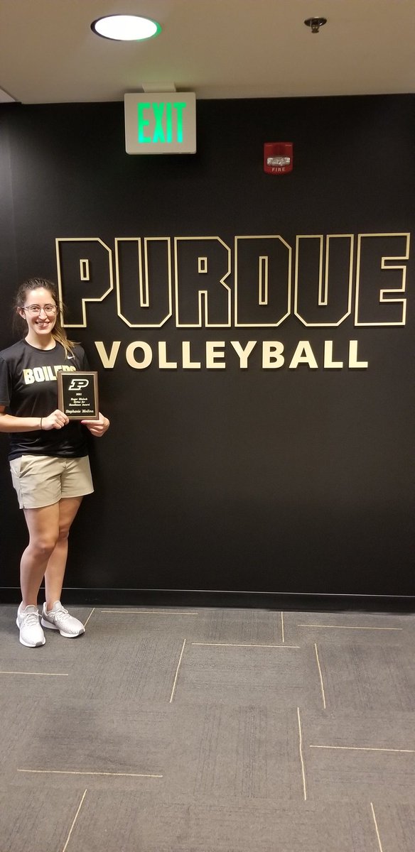 Purdue Sports Medicine (@boilers_atc) on Twitter photo Stephanie Medina was awarded the 2021 Roger Blalock Strive for Excellence Award from <a href="/PurdueVB/">Purdue Volleyball</a>.
Stephanie has worked day in and day out to help keep the volleyball team healthy and safe throughout the COVID-19 pandemic. Congrats Stephanie! Stephanie Medina was awarded the 2021 Roger Blalock Strive for Excellence Award from <a href="/PurdueVB/">Purdue Volleyball</a>.
Stephanie has worked day in and day out to help keep the volleyball team healthy and safe throughout the COVID-19 pandemic. Congrats Stephanie!