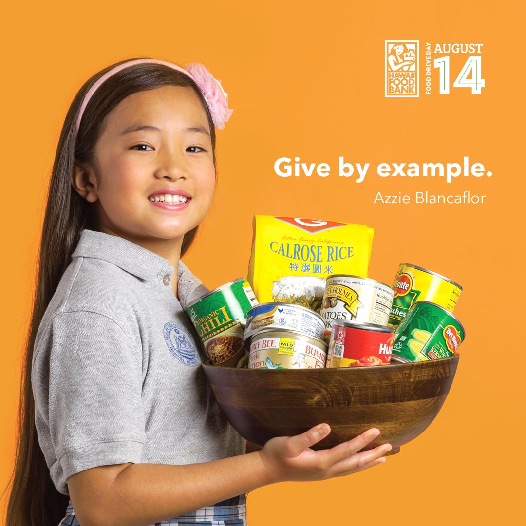 hawaiifoodbank's tweet photo. “I feel happy because I give food to people who don’t have food. I want to encourage [others] to do it – because it’s terrific to do something for other people, even if you don’t know them.” – Azzie, 10

Azzie is proof that it’s never to early to #GiveByExample. (1/2) https://t.co/w4csP6aE6U