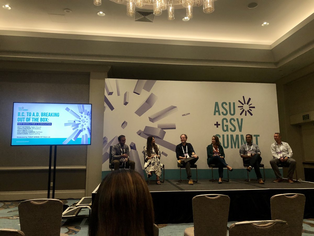 elizabethhubing's tweet image. Learning about new models for K-12 education at @asugsvsummit! #asugsvsummit #EdTechIowa