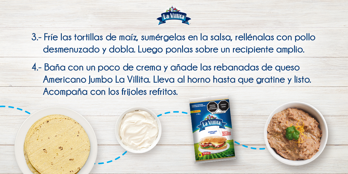 ¡Amigas! Con sus rebanadas más grandes y rendidoras, el queso americano jumbo La Villita va a ser la estrella de estas deliciosas enchiladas.​ ¿Verdad que se antojan?​

#JuntosLoHacemosMejor #LaVillita #QuesosLVI #Americanos #Comida #Cocina #DeliciosoSabor
