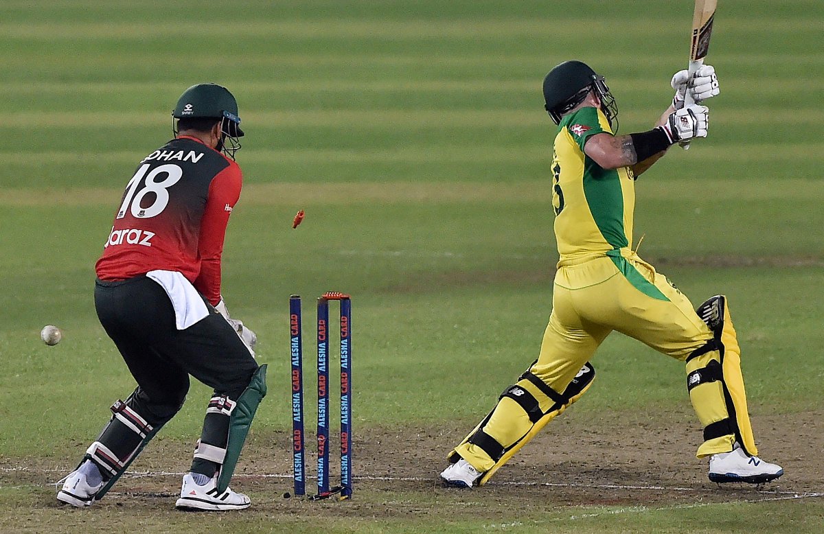 cricketcomau's tweet photo. Australia have been routed for just 62, their lowest-ever T20 International total, to end a nightmare tour of Bangladesh https://t.co/EZsmAuyMaj #BANvAUS https://t.co/2D1oaWKzF3