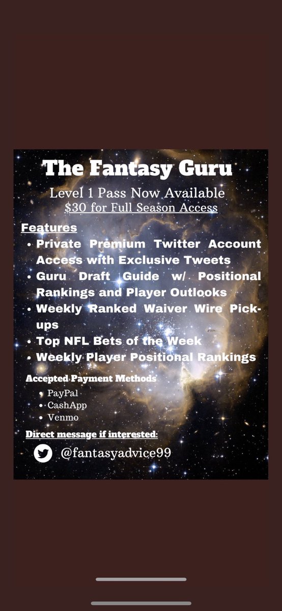 FantasyAdvice99 tweet picture