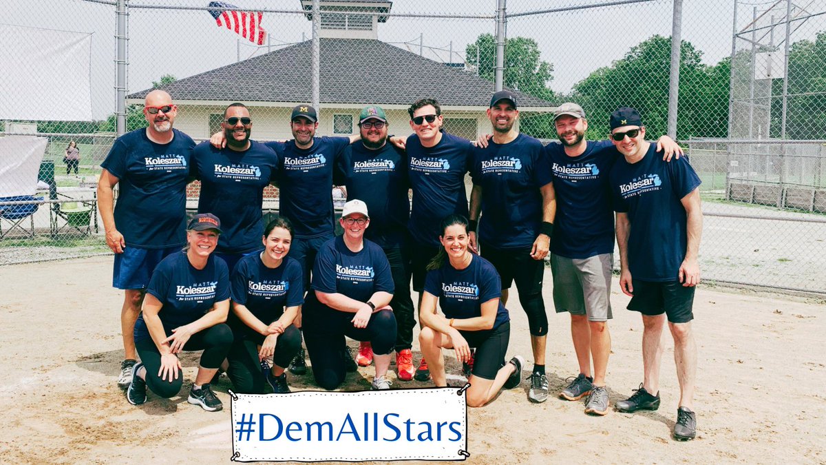 MattforMichigan's tweet photo. A ๐ธ thread from yesterdayโs game.
Team #DemAllStars
Not tagged @umichsieg, PCCS School Board members Shawn Wilson, Lauren Christensen, Northville School Board Members Lindsey Wilson, Lisa McIntyre & Northville Mayor Brian Turnball. https://t.co/KloFZFewOM