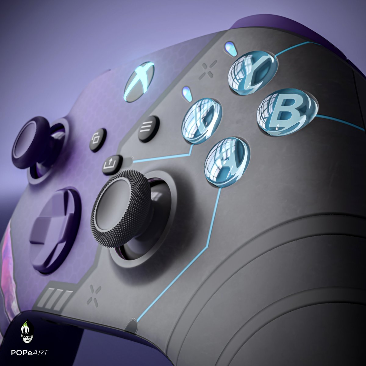 GFuelEnergy's tweet photo. This "NEEDLER" inspired Xbox controller goes HARD. 

Cr: @POPeART_ https://t.co/uFHJ6CCyIy
