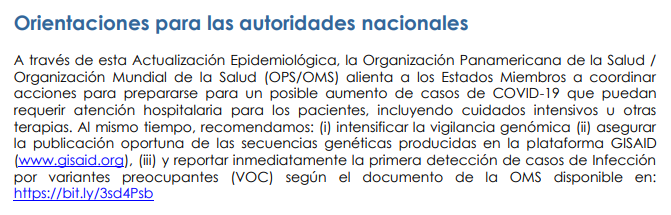 AlianzaSyV's tweet photo. La @opsoms alerta a los gobiernos para revisar planes ante un posible aumento hospitalario por #Covid19VarianteDelta dentro y fuera de la Región de las Américas. Documento en este link: https://t.co/268eujtw8j https://t.co/r5uKL3DTtJ