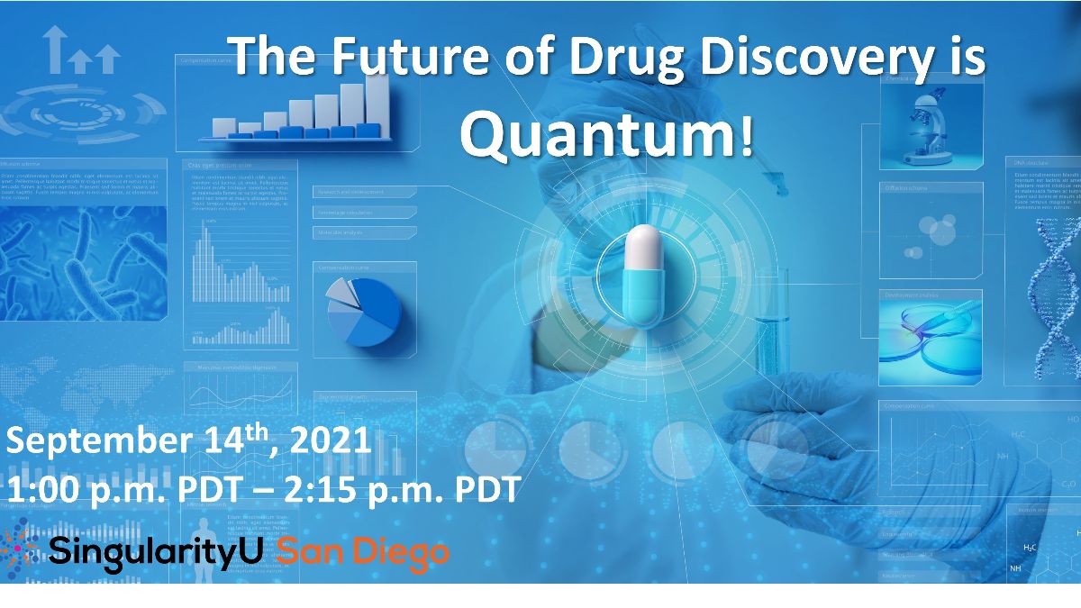 u_singularity's tweet photo. Many believe that quantum computing is far in the future, but when it comes to drug discovery the future is now. Join industry luminaries and leaders in the field and learn exactly how to leverage this new technology. https://t.co/FfBETfUyYK