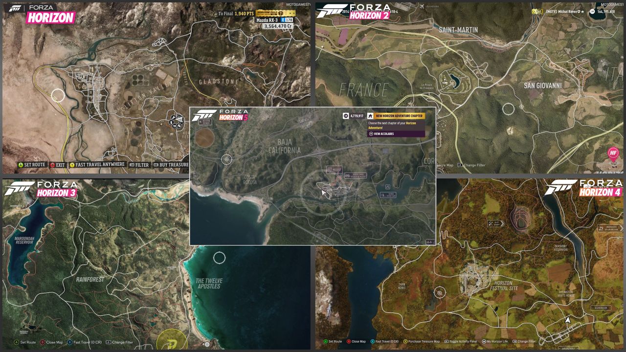 Forza Horizon 5 Map