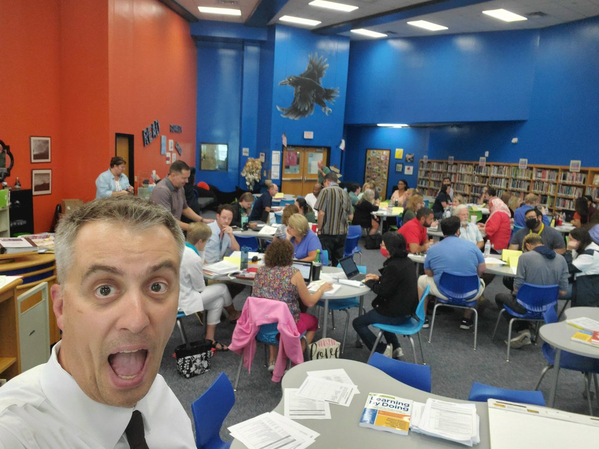 Middleschlprinc's tweet photo. Are you kidding me?! The staff at @RiceMSRavens were AMAZING! This group of dedicated educators is ALREADY doing great things! Ensuring high levels of learning for all! So grateful to @ctopher73 and his whole staff! https://t.co/7Vyek9Atl5