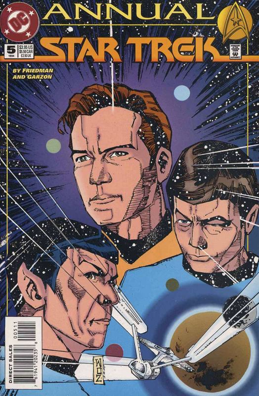 DC #Trekcomics Vol.2 Annual #5. A story based on the various early TOS appearances of Yeoman Rand. The crew uncover a psychic mystery, which leads them into an interstellar war! Final act is a jumble of sci-fi tropes - very entertaining tho. Akin to VOY's 'Waking Moments' 6/10