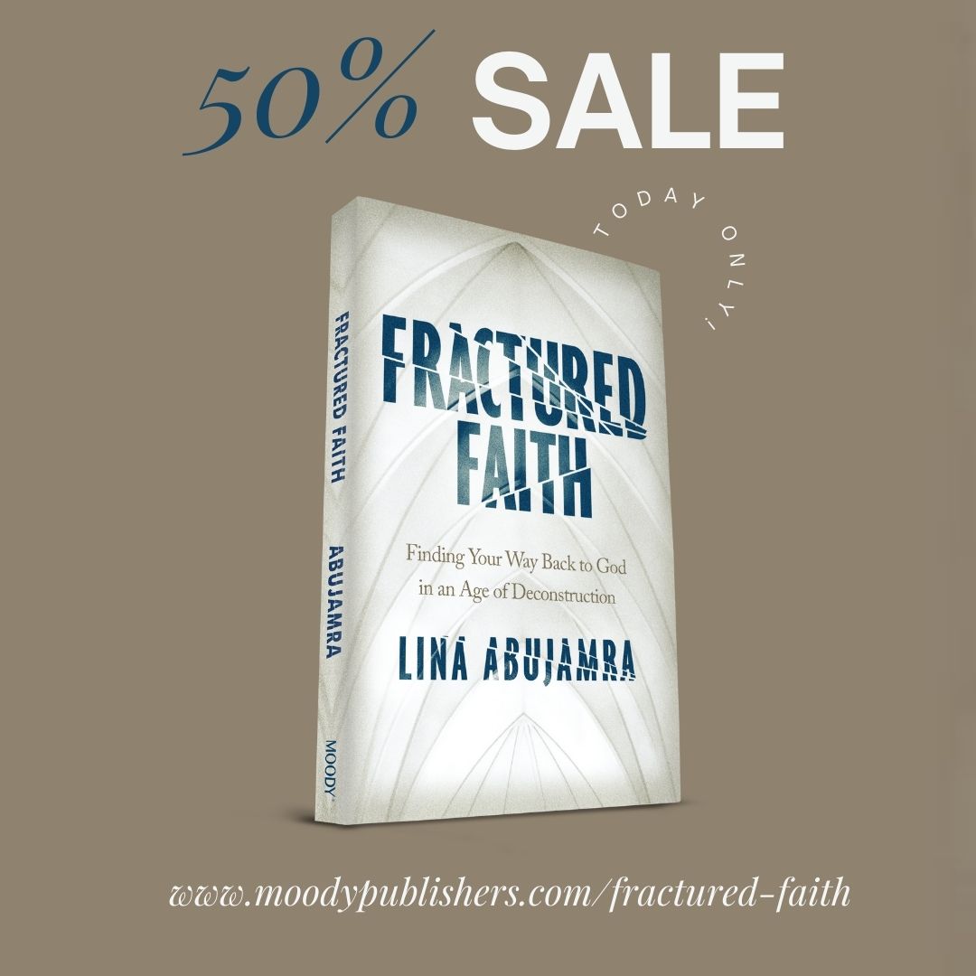 LinaAbujamra's tweet image. ⚠️ TODAY ONLY: 50% off my new book from Moody Publishers store! Pre-Order a copy for yourself and your friend! 👉  moodypublishers.com/fractured-fait…

#fracturedfaithbook #linaabujamra #deconstructingfaith  #reconstructingfaith #deconstruction