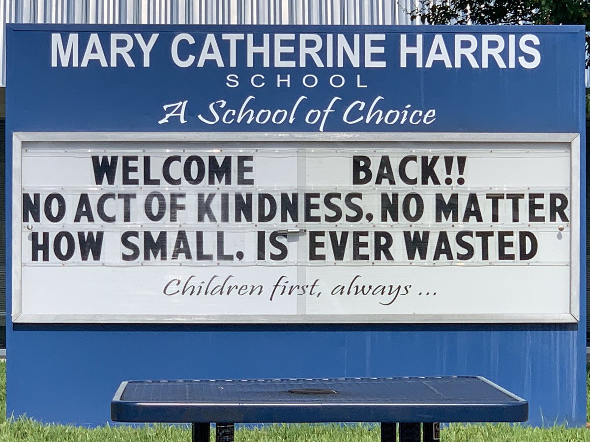 We were excited to have some of teachers and staff back on campus today.  #mcharrisstars