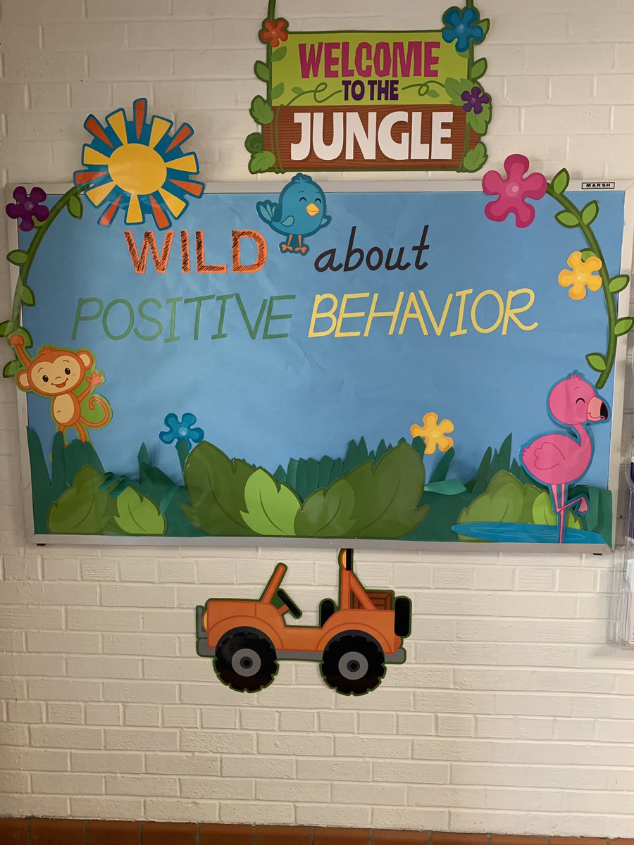 Slammer18's tweet photo. @GordonElem is “WILD about Learning!” Excited to have kids add #positivebehavior leaves to our board! #GESColts #PBIS https://t.co/8hqPClzttF
