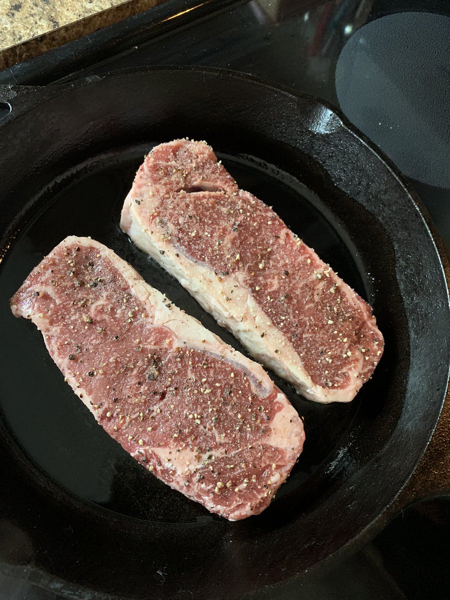 MyKetoRecovery's tweet photo. I was going to take an after photo but I was hungry so I scarfed this down. New York Strip steak cooked in avocado oil. #keto #myketorecovery #ketorecovery #recovery #foodaddiction #steak #newyorkstrip #beef https://t.co/xGLRjypvvj