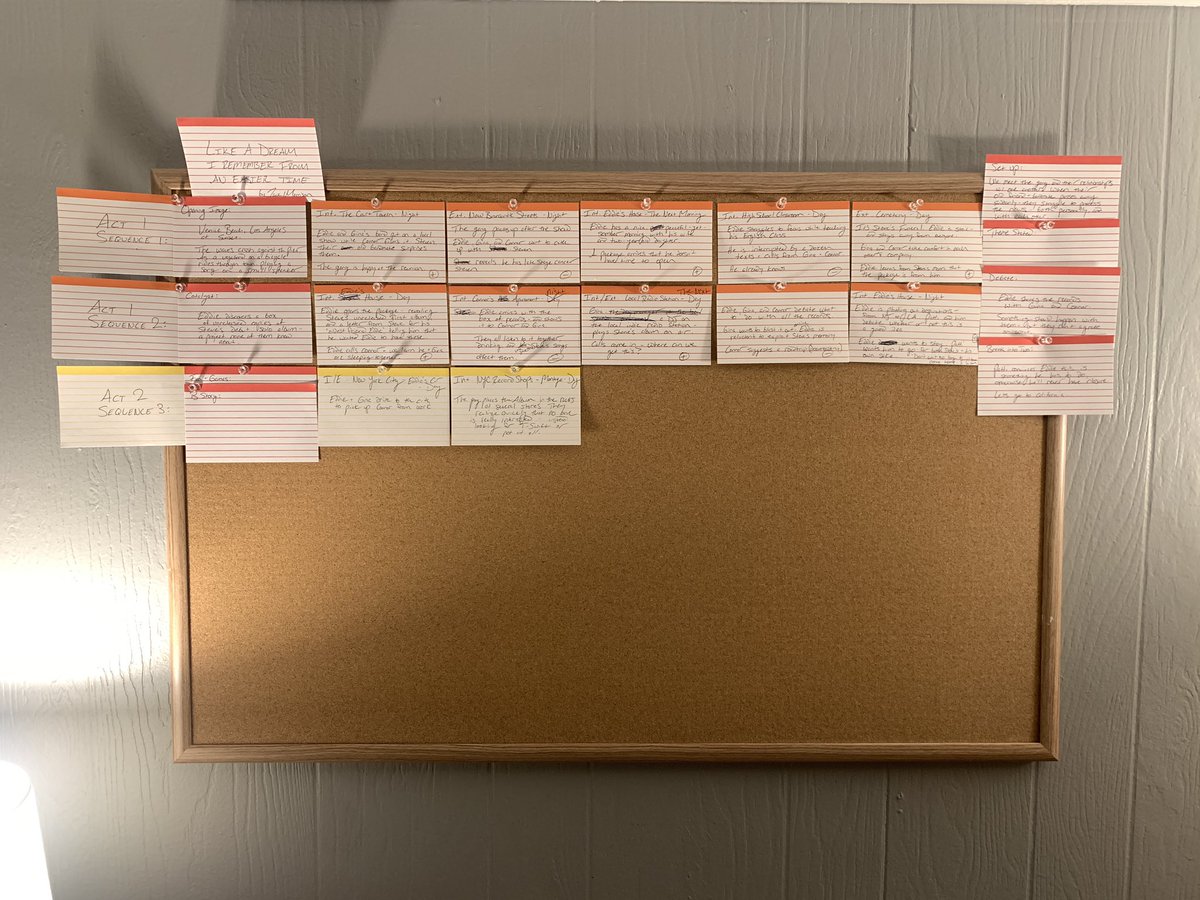 ZackMorrison18's tweet image. The board is up. Let’s get to it! #screenwriting #firstfeature