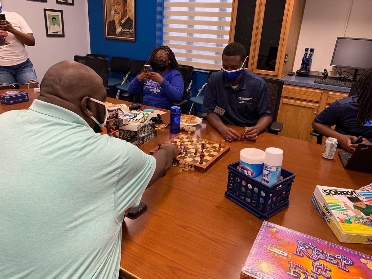 AACCofISU's tweet photo. Day 1 of Bridge Week: The Charles E. Brown African American Cultural Center hosted a game night to welcome ISUCCEED &amp; Project Success students to campus!! We had such a great time with you all 💙 https://t.co/oSXhkPJ9eA