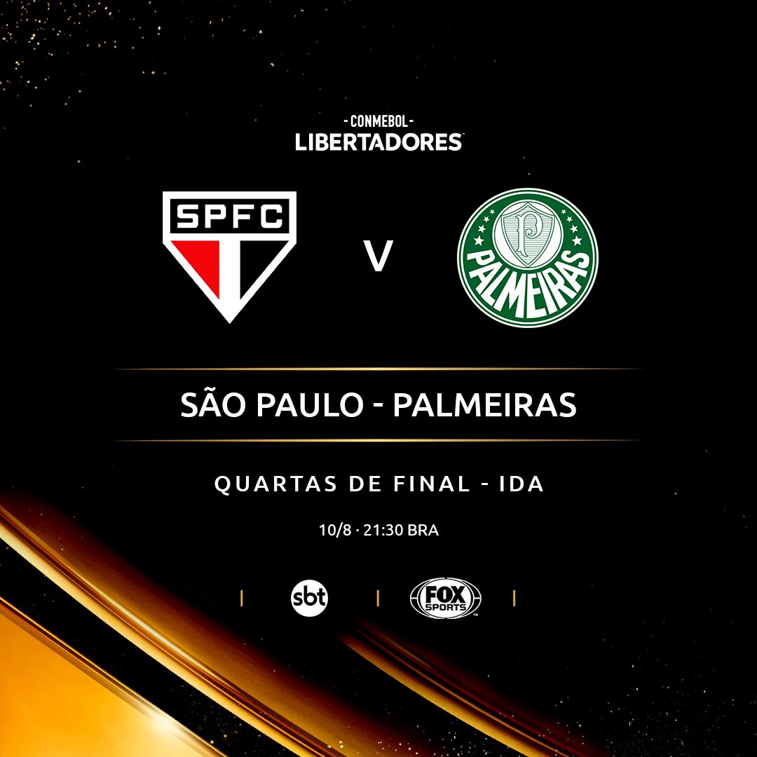 São Paulo x Palmeiras, um jogo de tirar o fôlego abre as quartas de final -  CONMEBOL