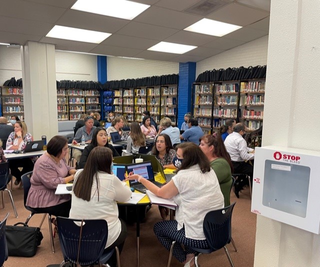 Los Cuates Middle School (@loscuatesms) on Twitter photo And we are officially back!!! Was great to see all the <a href="/LosCuatesMS/">Los Cuates Middle School</a> teachers back on campus! Enjoyed a great professional learning session in the afternoon from <a href="/drsaldivar6/">Dr. Alexandra Saldivar</a>! And we are officially back!!! Was great to see all the <a href="/LosCuatesMS/">Los Cuates Middle School</a> teachers back on campus! Enjoyed a great professional learning session in the afternoon from <a href="/drsaldivar6/">Dr. Alexandra Saldivar</a>!