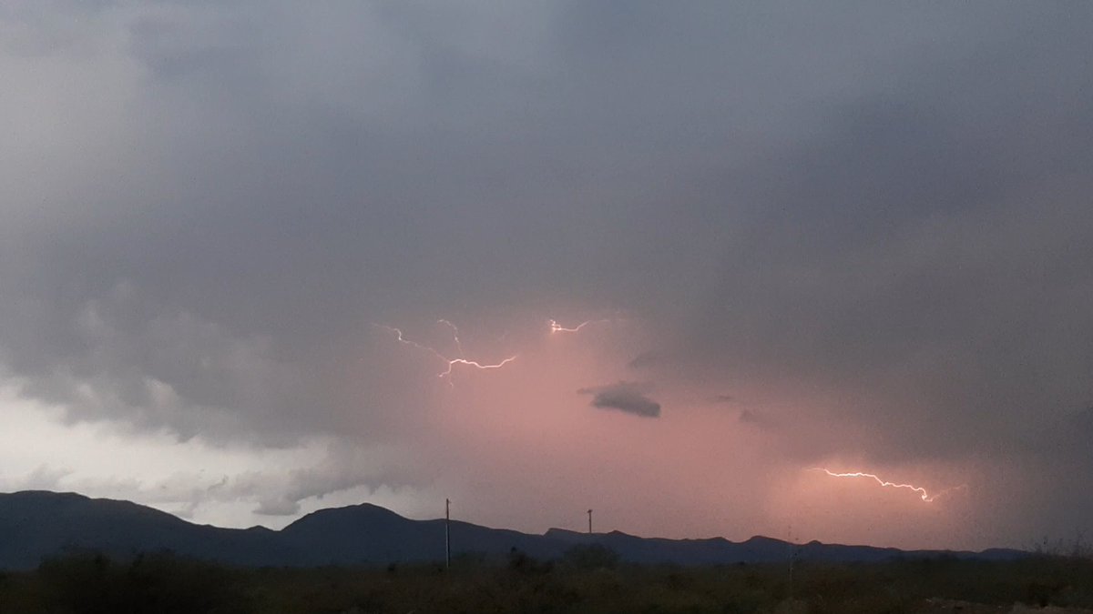 Aug 8 storm over Double Adobe Arizona #azwx