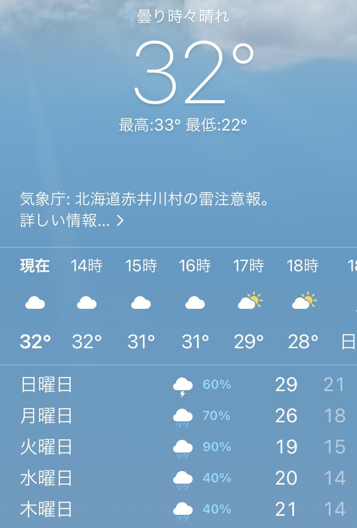 tmkba60's tweet photo. 3日前の気温☀️

#真夏日
#連日
#猛暑
＃台風
＃大雨
#気象異常
＃危険な暑さ https://t.co/zrcK9vnmeJ