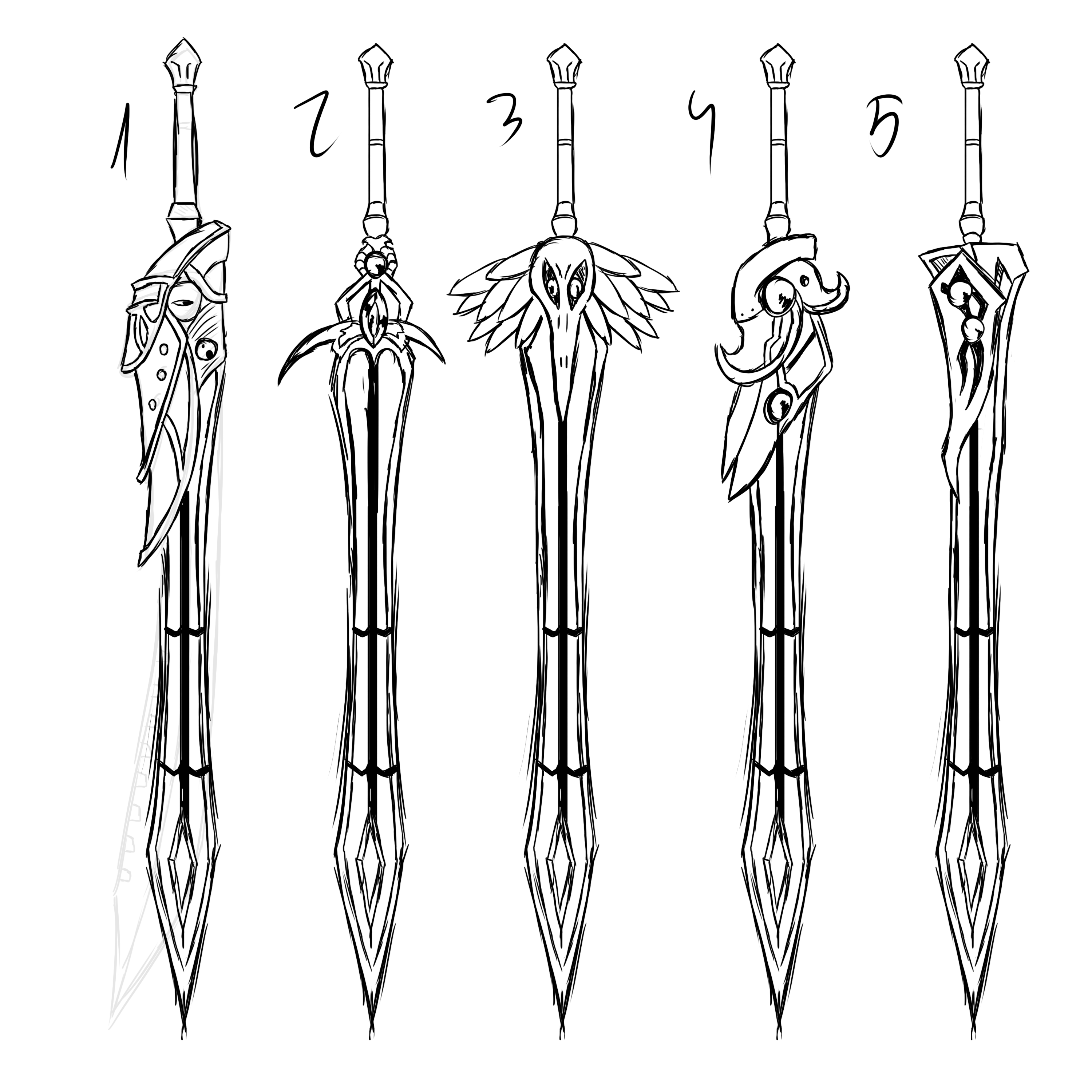 anime sword designs drawings