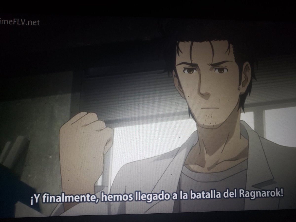 fa, llegue al 22 de steins gate, ahora toca ver el OVA. Hasta este punto tengo que destacar lo poco predecible que es y los plot twist repentinos aun siendo algo común en obras de viajes en el tiempo.