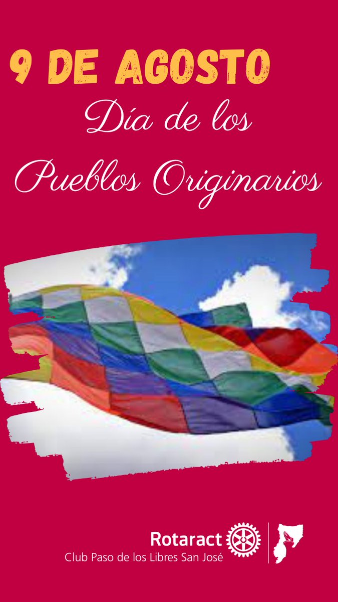 rotaract_plibsj's tweet photo. Hoy se conmemora el día de los #PueblosOriginarios una manera de reconocer sus aportes, cultura y valores necesarios para el bienestar del planeta 🌎
#LaBandaDelSanJo #Rotaract #RotaryInAction #ServirParaCambiarVidas #distrito4845 #elgigante #airaup #Zona4 #Cultura #Valores https://t.co/UxgLnSbym0